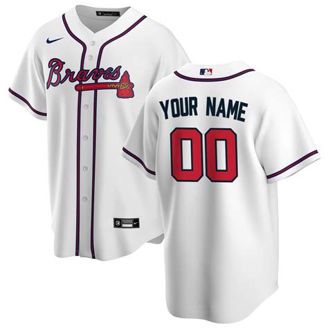 women's atlanta braves nike white home replica custom jersey|Official Atlanta Braves Jerseys, Braves Baseball Jerseys, .